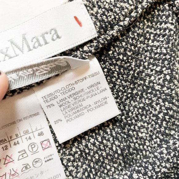 MaxMara Wool Side Button Trouser Pants Size 12 - Picture 2 of 6